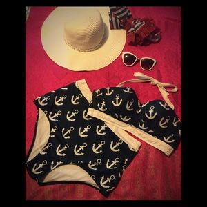 High Dive by Modcloth Anchors Bikini Set